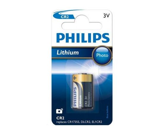 Батарейка Philips CR2 Lithium Photo 3V (CR2/01B)