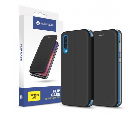 Чехол для моб. телефона MakeFuture Flip Case (Soft-Touch PU) Samsung A70 Black (MCP-SA705BK)