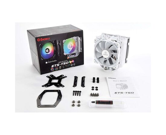 Кулер для процессора Enermax ETS-T50 AXE ARGB White (ETS-T50A-W-ARGB), изображение 5 Кулер для процессора Enermax ETS-T50 AXE ARGB White (ETS-T50A-W-ARGB), изображение 5