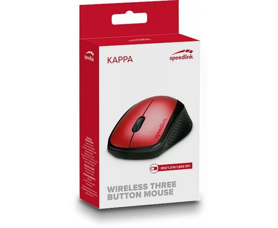 Мышка Speedlink Kappa Wireless Red (SL-630011-RD), изображение 3 Мышка Speedlink Kappa Wireless Red (SL-630011-RD), изображение 3