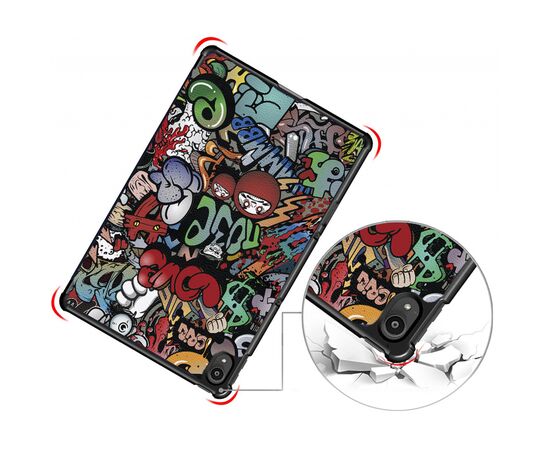 Чохол до планшета BeCover Smart Case Lenovo Tab P11 / P11 Plus Graffiti (706102), зображення 4 Чохол до планшета BeCover Smart Case Lenovo Tab P11 / P11 Plus Graffiti (706102), зображення 4