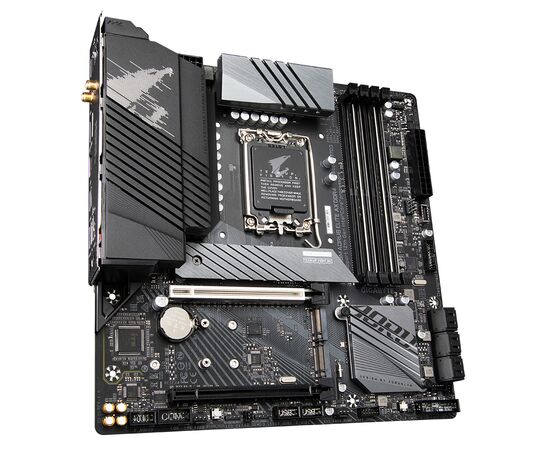 Материнская плата GIGABYTE Z690M AORUS ELITE AX DDR4 (Z690M A ELITE AX DDR4), изображение 2 Материнская плата GIGABYTE Z690M AORUS ELITE AX DDR4 (Z690M A ELITE AX DDR4), изображение 2