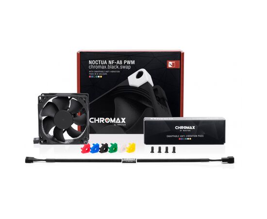 Кулер для корпуса Noctua NF-A8 PWM CHROMAX.BLACK.SWAP, изображение 3 Кулер для корпуса Noctua NF-A8 PWM CHROMAX.BLACK.SWAP, изображение 3