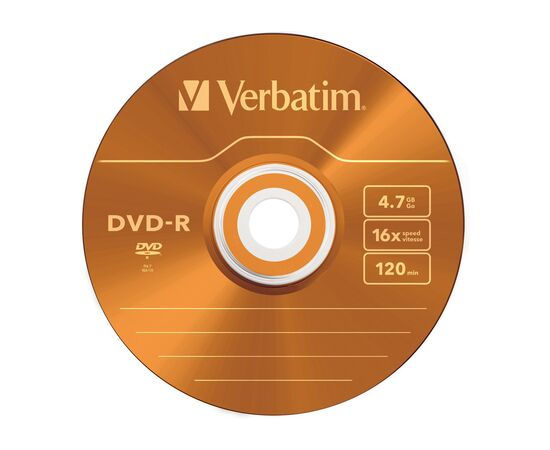 Диск DVD Verbatim 4.7Gb 16X Slim case 5 шт Color (43557), изображение 5 Диск DVD Verbatim 4.7Gb 16X Slim case 5 шт Color (43557), изображение 5