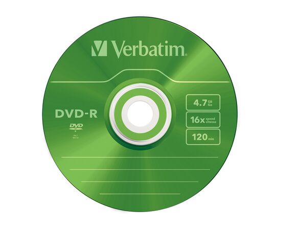 Диск DVD Verbatim 4.7Gb 16X Slim case 5 шт Color (43557), изображение 6 Диск DVD Verbatim 4.7Gb 16X Slim case 5 шт Color (43557), изображение 6