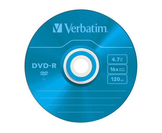 Диск DVD Verbatim 4.7Gb 16X Slim case 5 шт Color (43557), изображение 7 Диск DVD Verbatim 4.7Gb 16X Slim case 5 шт Color (43557), изображение 7