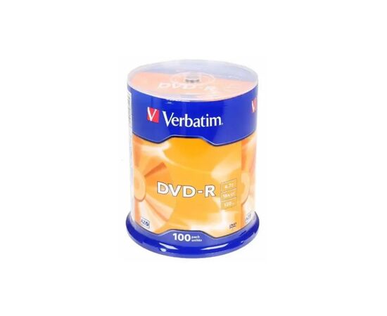 Диск DVD Verbatim 4.7Gb 16X CakeBox 100шт (43549)