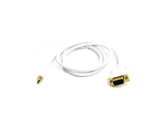 Кабель мультимедійний mini DisplayPort (M) to VGA (M), 1.0m, white PowerPlant (CA912155)