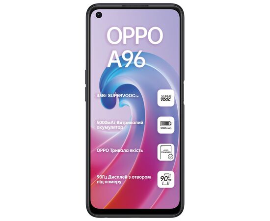 Мобільний телефон Oppo A96 6/128GB Starry Black (OFCPH2333_BLACK), зображення 2 Мобільний телефон Oppo A96 6/128GB Starry Black (OFCPH2333_BLACK), зображення 2