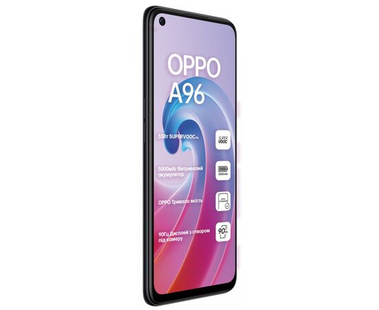 Мобільний телефон Oppo A96 6/128GB Starry Black (OFCPH2333_BLACK), зображення 3 Мобільний телефон Oppo A96 6/128GB Starry Black (OFCPH2333_BLACK), зображення 3