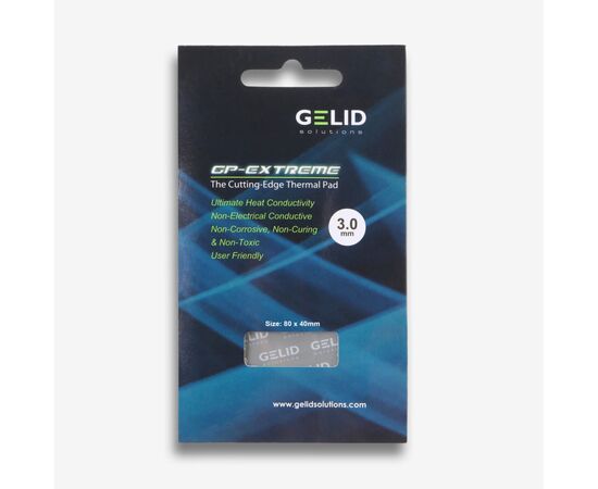 Термопрокладка Gelid Solutions GP-Extreme Pad 80x40x3 mm 2 шт (TP-VP01-E), зображення 5 Термопрокладка Gelid Solutions GP-Extreme Pad 80x40x3 mm 2 шт (TP-VP01-E), зображення 5