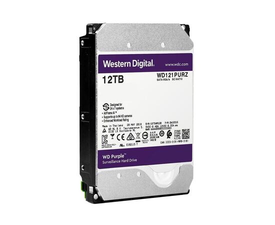 Жесткий диск 3.5" 12TB WD (WD121PURZ), изображение 2 Жесткий диск 3.5" 12TB WD (WD121PURZ), изображение 2