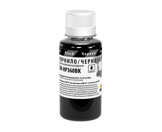 Чорнило ColorWay HP №121/129 black pigment (CW-HP360BK01)