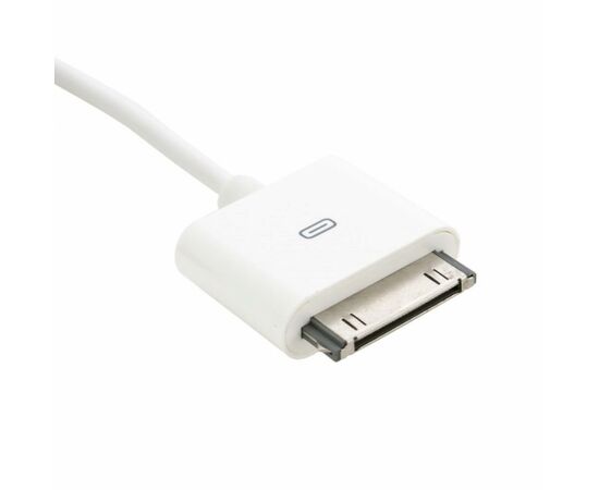 Дата кабель 3.5mm to Apple 30-pin 1.5m Extradigital (KBA1653), зображення 2 Дата кабель 3.5mm to Apple 30-pin 1.5m Extradigital (KBA1653), зображення 2