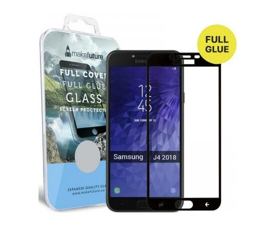 Стекло защитное MakeFuture для Samsung J4 2018 Black Full Cover Full Glue (MGFCFG-SJ418B), изображение 5 Стекло защитное MakeFuture для Samsung J4 2018 Black Full Cover Full Glue (MGFCFG-SJ418B), изображение 5
