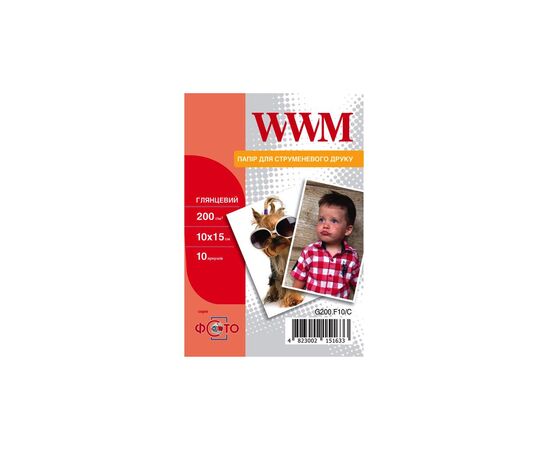 Фотобумага WWM 10x15 (G200.F10/C)