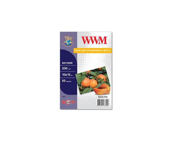Фотобумага WWM 10x15 (M230.F50)