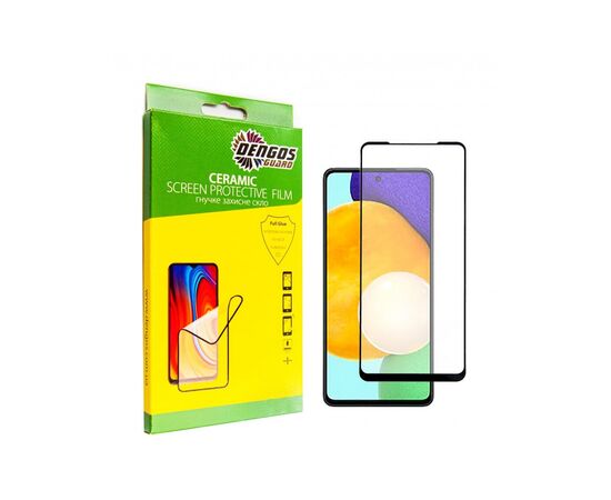 Стекло защитное Dengos Ceramic Film Samsung Galaxy A53 (black) (TGCF-17)