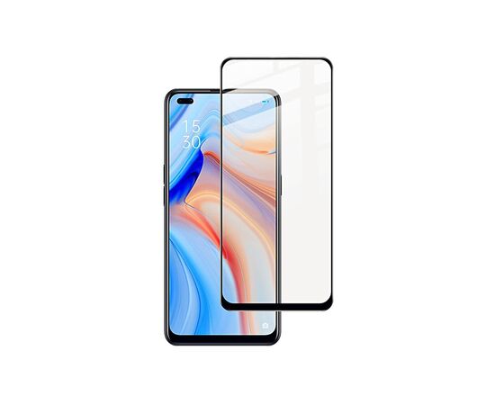 Стекло защитное PowerPlant Full screen OPPO Reno4 Lite, Black (GL609222)