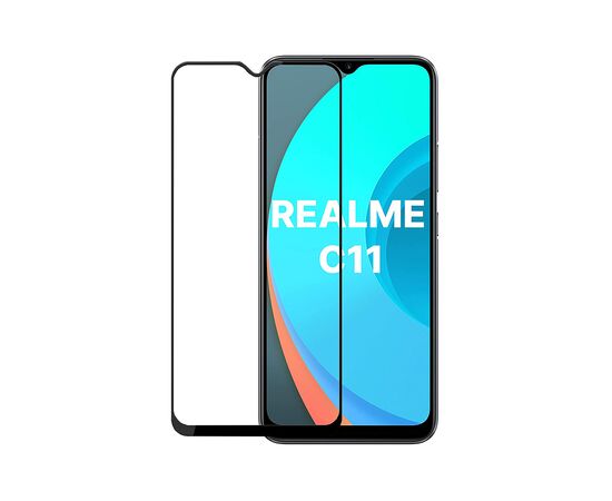 Стекло защитное PowerPlant Full screen Realme C11, Black (GL609260)