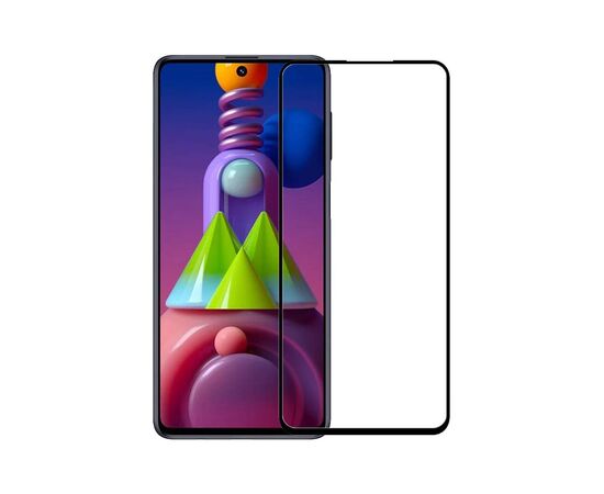 Стекло защитное PowerPlant Full screen Samsung Galaxy M51, Black (GL609215)