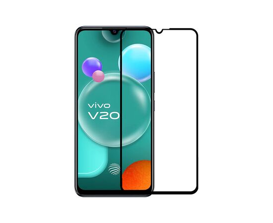 Стекло защитное PowerPlant Full screen Vivo V20, Black (GL609451)