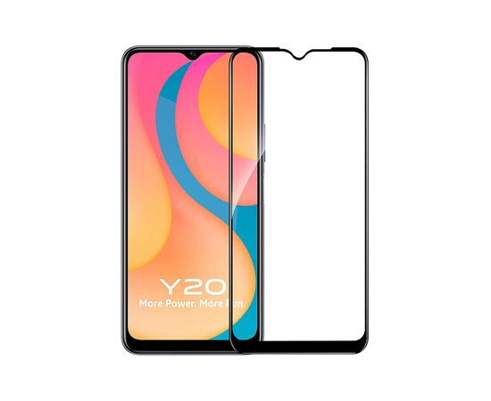 Стекло защитное PowerPlant Full screen Vivo Y20, Black (GL609437)