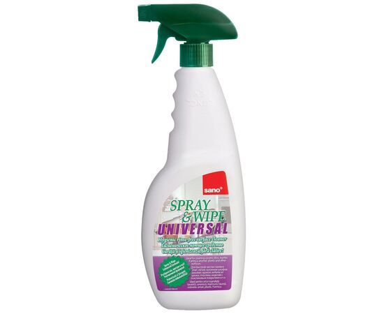 Спрей для чистки ванн Sano Spray & Wipe Универсальный для любых поверхностей 750 мл (7290000292915)