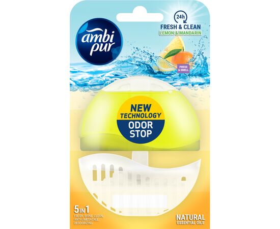 Туалетний блок Ambi Pur Lemon & Mandarin 55 мл (8435495816263)