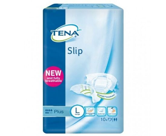 Підгузки для дорослих Tena Slip Plus Large дышащие 10 шт (7322541118741)