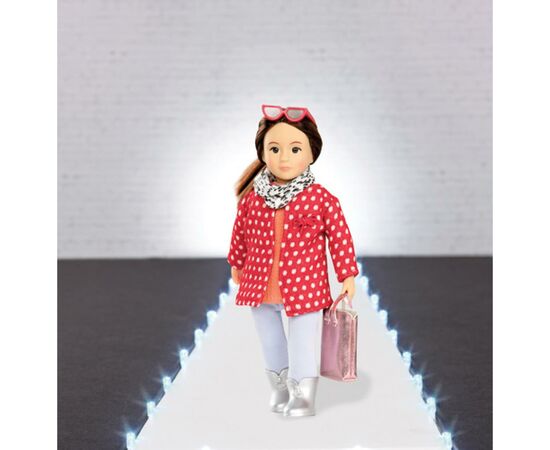 Аксессуар к кукле Lori красное пальто с узором (LO30014Z), изображение 2 Аксессуар к кукле Lori красное пальто с узором (LO30014Z), изображение 2