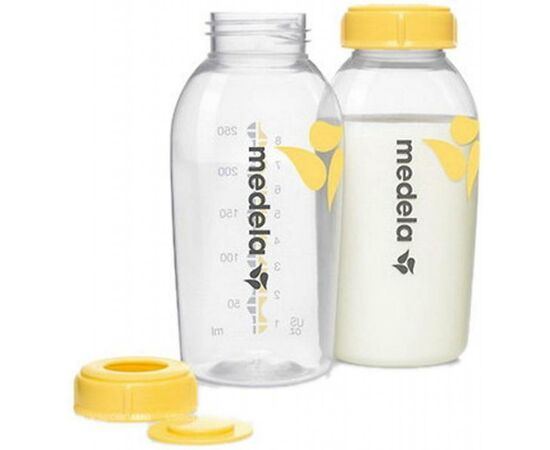 Контейнер для хранения грудного молока Medela Набор бутылочек 250 мл 2 шт (200.1659), изображение 2 Контейнер для хранения грудного молока Medela Набор бутылочек 250 мл 2 шт (200.1659), изображение 2