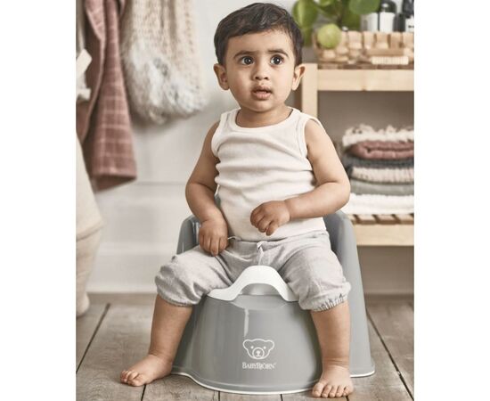 Горшок Baby Bjorn Potty Chair серый (55225), изображение 2 Горшок Baby Bjorn Potty Chair серый (55225), изображение 2