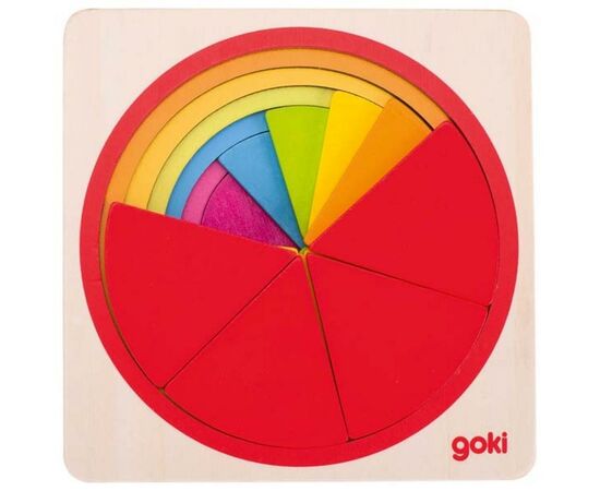Развивающая игрушка Goki Пазл-вкладыш - Круг (57737G)