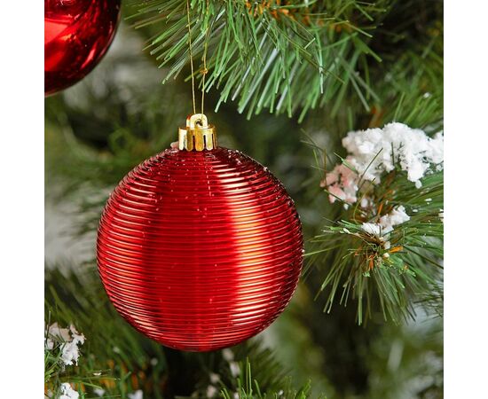Елочная игрушка ColorWay Merry Christmas mix 16шт (8см) RED_OEM (CW-MCB816RED_OEM), изображение 4 Елочная игрушка ColorWay Merry Christmas mix 16шт (8см) RED_OEM (CW-MCB816RED_OEM), изображение 4