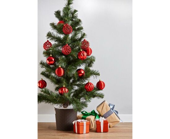 Елочная игрушка ColorWay Merry Christmas mix 16шт (8см) RED_OEM (CW-MCB816RED_OEM), изображение 6 Елочная игрушка ColorWay Merry Christmas mix 16шт (8см) RED_OEM (CW-MCB816RED_OEM), изображение 6