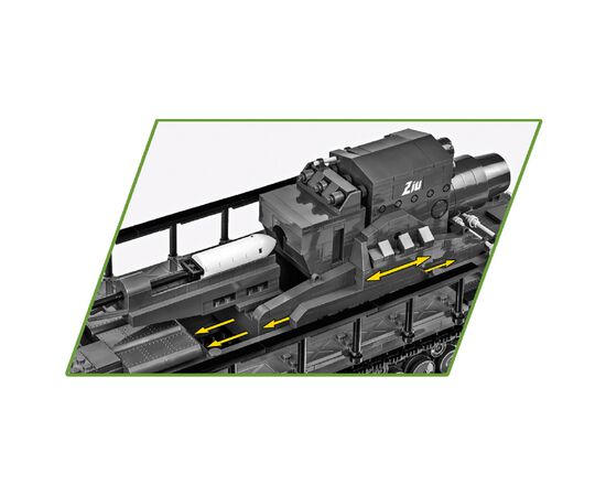 Конструктор Cobi Самоходная мортира Карл 1:28, 1574 деталей (COBI-2560), изображение 5 Конструктор Cobi Самоходная мортира Карл 1:28, 1574 деталей (COBI-2560), изображение 5