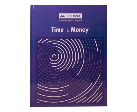Канцелярська книга Buromax А4 TIME IS MONEY, 96 аркушів, клітинка, синя (BM.2400-102)