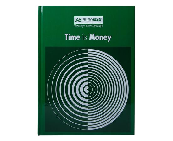 Канцелярська книга Buromax А4 TIME IS MONEY, 96 аркушів, клітинка, зелена (BM.2400-104)