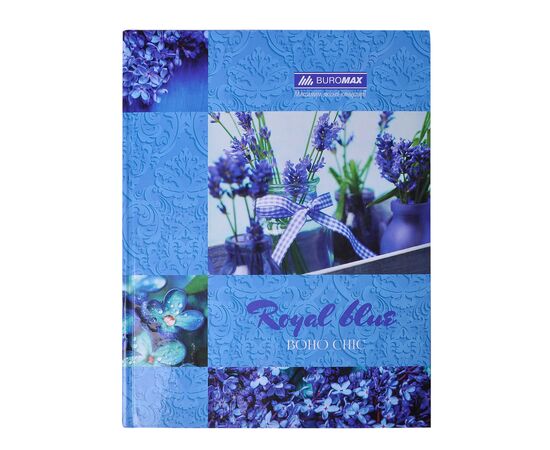 Канцелярська книга Buromax А4 BOHO CHIC, 96 аркушів, клітинка, синя (BM.2400-202)