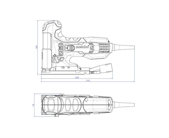 Электролобзик Metabo STE100Quick (601100000), изображение 2 Электролобзик Metabo STE100Quick (601100000), изображение 2