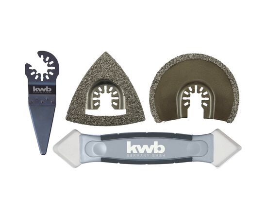 Насадка Einhell насадок для реноватора 4 шт, для плитки, KWB (708750)