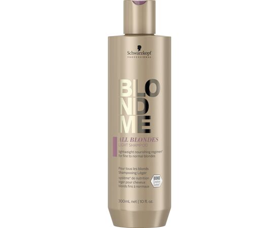 Шампунь Schwarzkopf Professional BlondMe All Blondes Light Shampoo для тонких волос 300 мл (4045787636055)