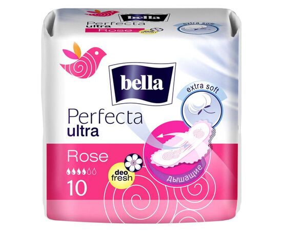Гигиенические прокладки Bella Perfecta Ultra Rose Deo Fresh 10 шт. (5900516305918)