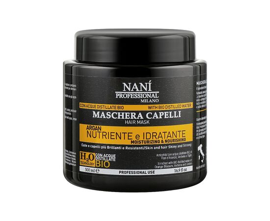 Маска для волос Nani Professional Milano Argan для сухих и поврежденных волос 500 мл (8034055537664)