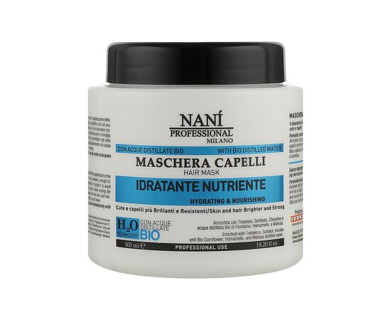 Маска для волос Nani Professional Milano Hydrating & Nourishing для всех типов волос 500 мл (8034055534205)