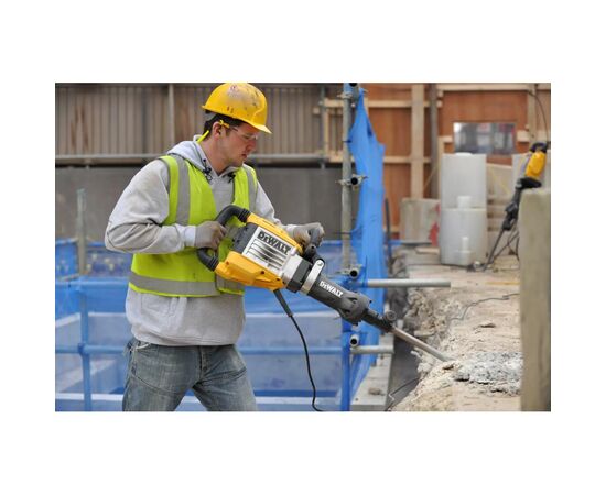 Отбойный молоток DeWALT 1600 Вт, 35 Дж, 1450 уд/мин, 16.9 кг, кейс (D25961K), изображение 11 Отбойный молоток DeWALT 1600 Вт, 35 Дж, 1450 уд/мин, 16.9 кг, кейс (D25961K), изображение 11