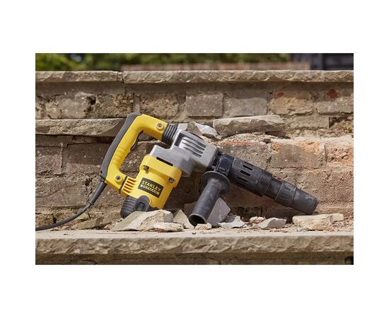 Отбойный молоток Stanley FatMax, SDS-Max, 1010 Вт, 8.5 Дж, 2900 уд/мин, 5.9 кг, кейс (SFMEH220K), изображение 2 Отбойный молоток Stanley FatMax, SDS-Max, 1010 Вт, 8.5 Дж, 2900 уд/мин, 5.9 кг, кейс (SFMEH220K), изображение 2