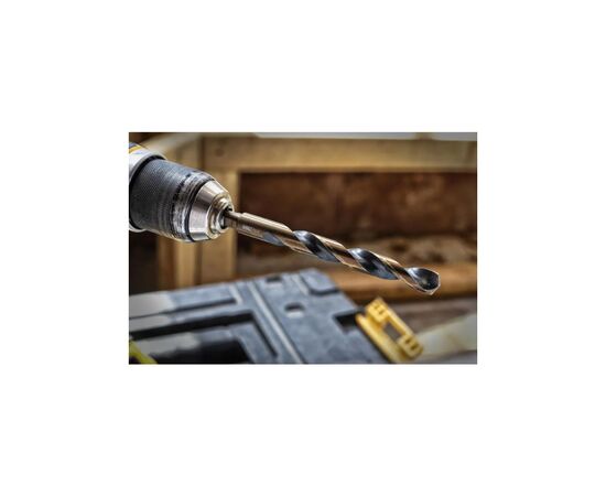 Набор сверл DeWALT по металлу Black&Gold HSS-G, 14 шт, кейс Tough Case (DT70727), изображение 4 Набор сверл DeWALT по металлу Black&Gold HSS-G, 14 шт, кейс Tough Case (DT70727), изображение 4