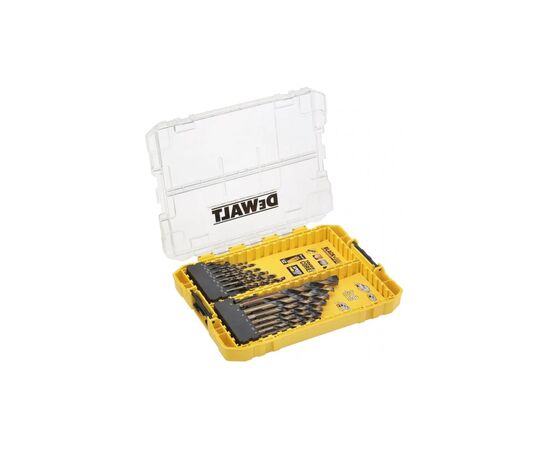 Набор сверл DeWALT по металлу Black&Gold HSS-G, 21 шт, кейс ToughCase (DT70755)